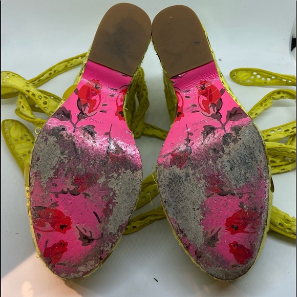 Vintage Betsy Johnson Sequin Platform Wedges - Picture 4 of 7